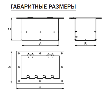 Лючки планшетные ТМ Имлайт размеры